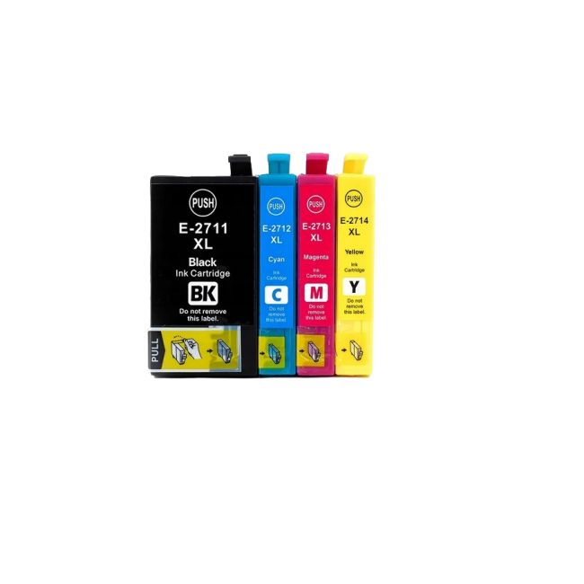 Zestaw tuszy INQ T2711 T2712 CMYK do drukarek Epson WorkForce WF3620 / WF3640  / WF7620 - komplet zamienników
